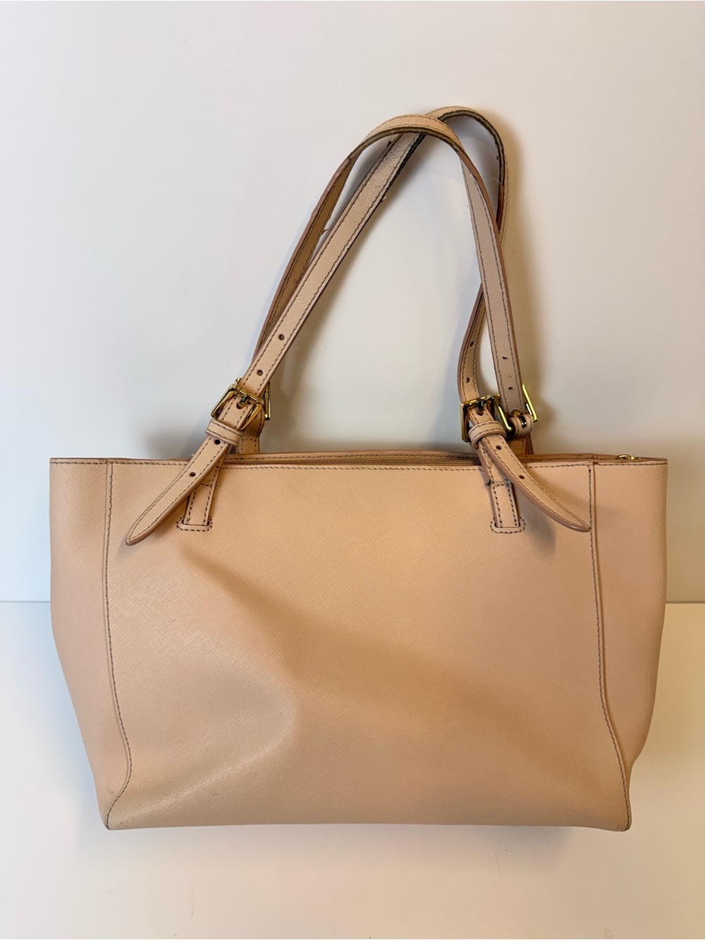 Tory Burch York Small Buckle Tote Powder Pink - Picture 5 of 13